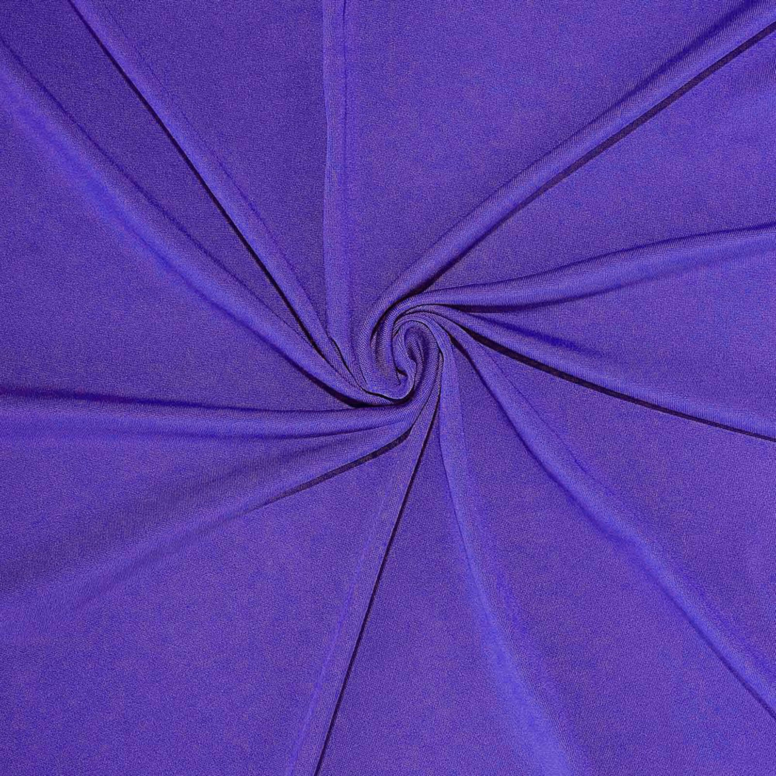 Stretch Spandex Chair Cover Purple for Folding Chairs - Reusable & Wrinkle-Resistant 160GSM Fitted Slipcover - Image 8