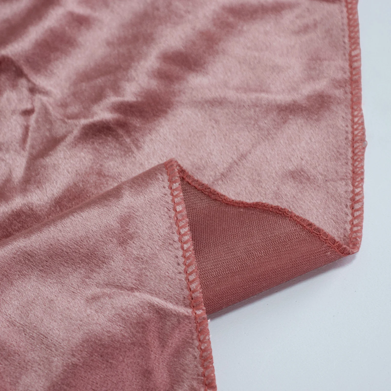 Premium Velvet 132" Round Tablecloth Dusty Rose - Reusable & Soft Table Cover - Image 6