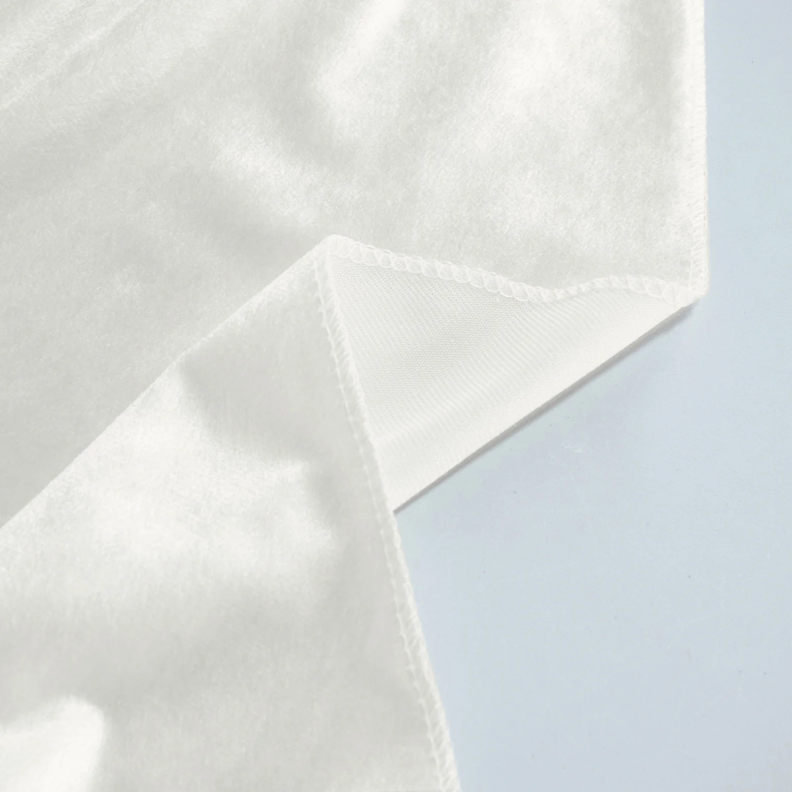 Premium Velvet 132" Round Tablecloth Ivory - Reusable & Soft Table Cover - Image 6
