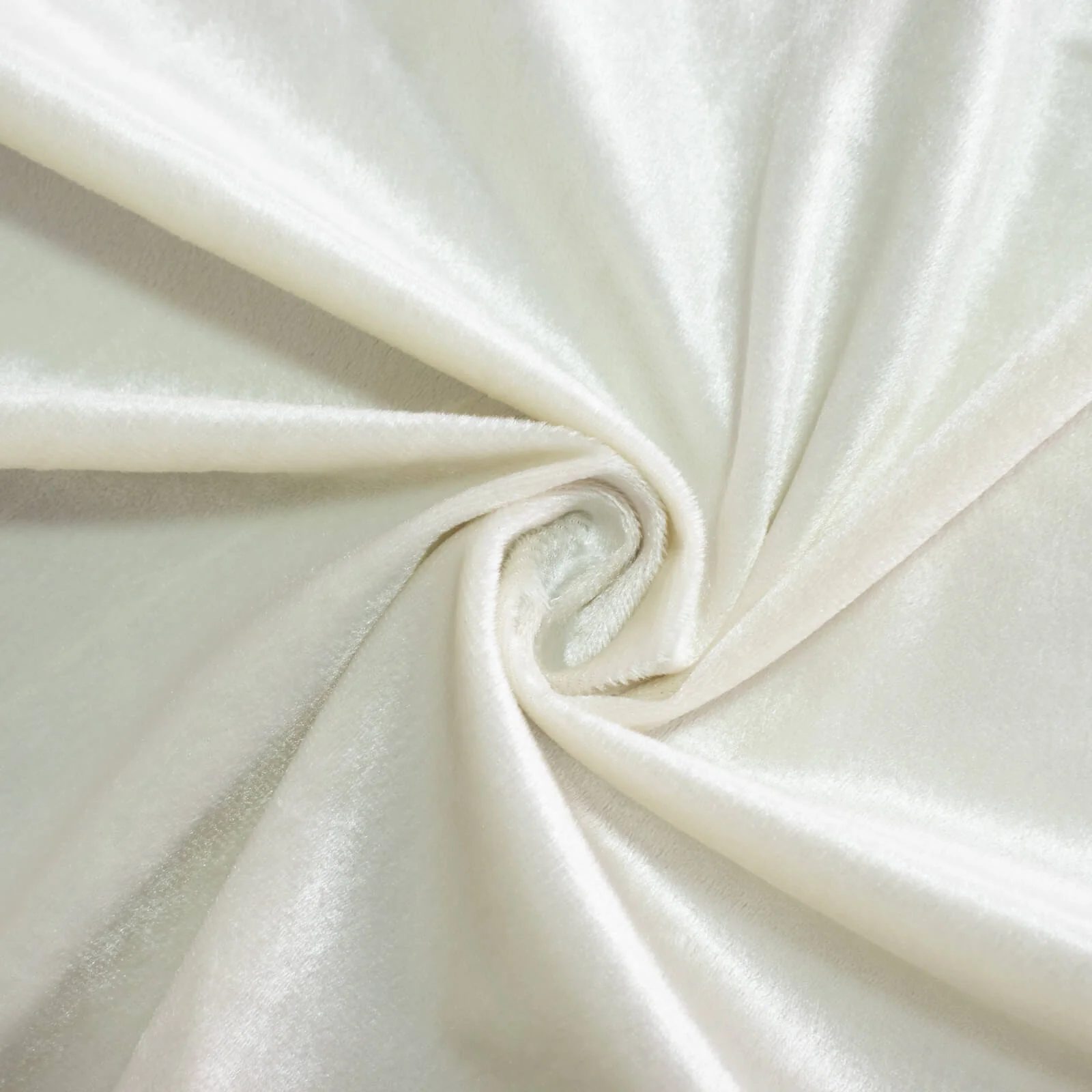 Premium Velvet 132" Round Tablecloth Ivory - Reusable & Soft Table Cover - Image 8
