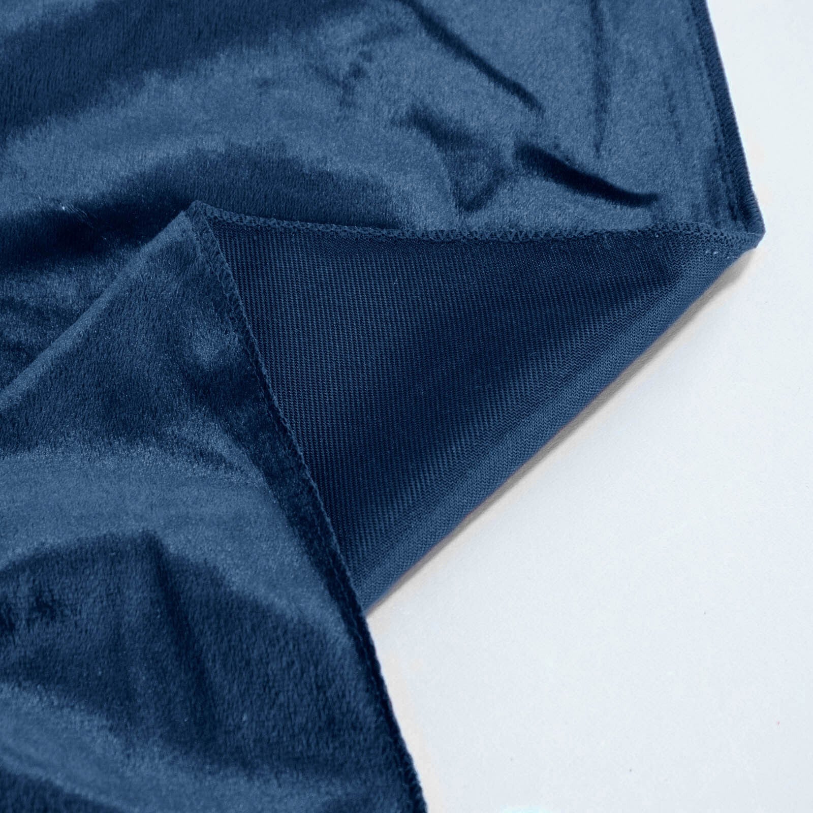 Premium Velvet 132" Round Tablecloth Navy Blue - Reusable & Soft Table Cover - Image 6