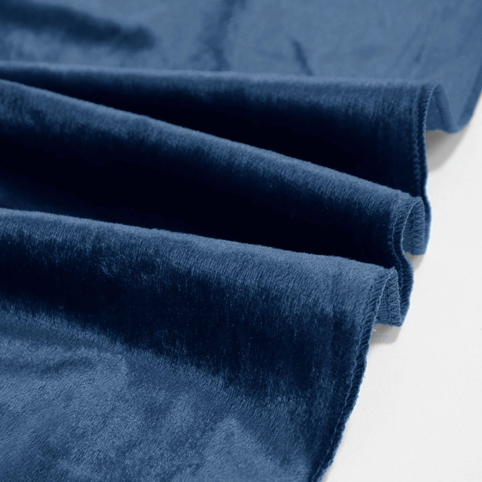 Premium Velvet 132" Round Tablecloth Navy Blue - Reusable & Soft Table Cover - Image 7