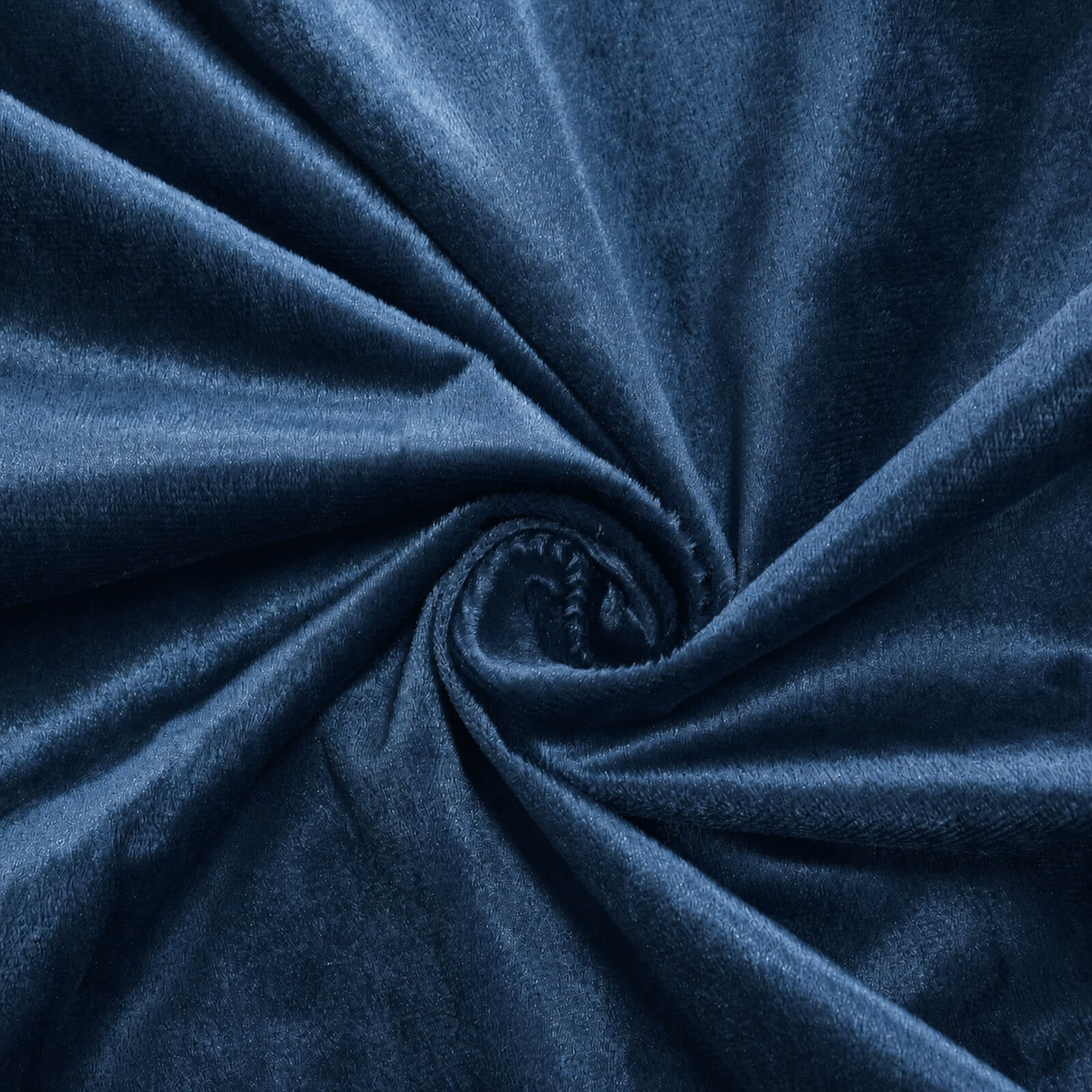 Premium Velvet 132" Round Tablecloth Navy Blue - Reusable & Soft Table Cover - Image 8