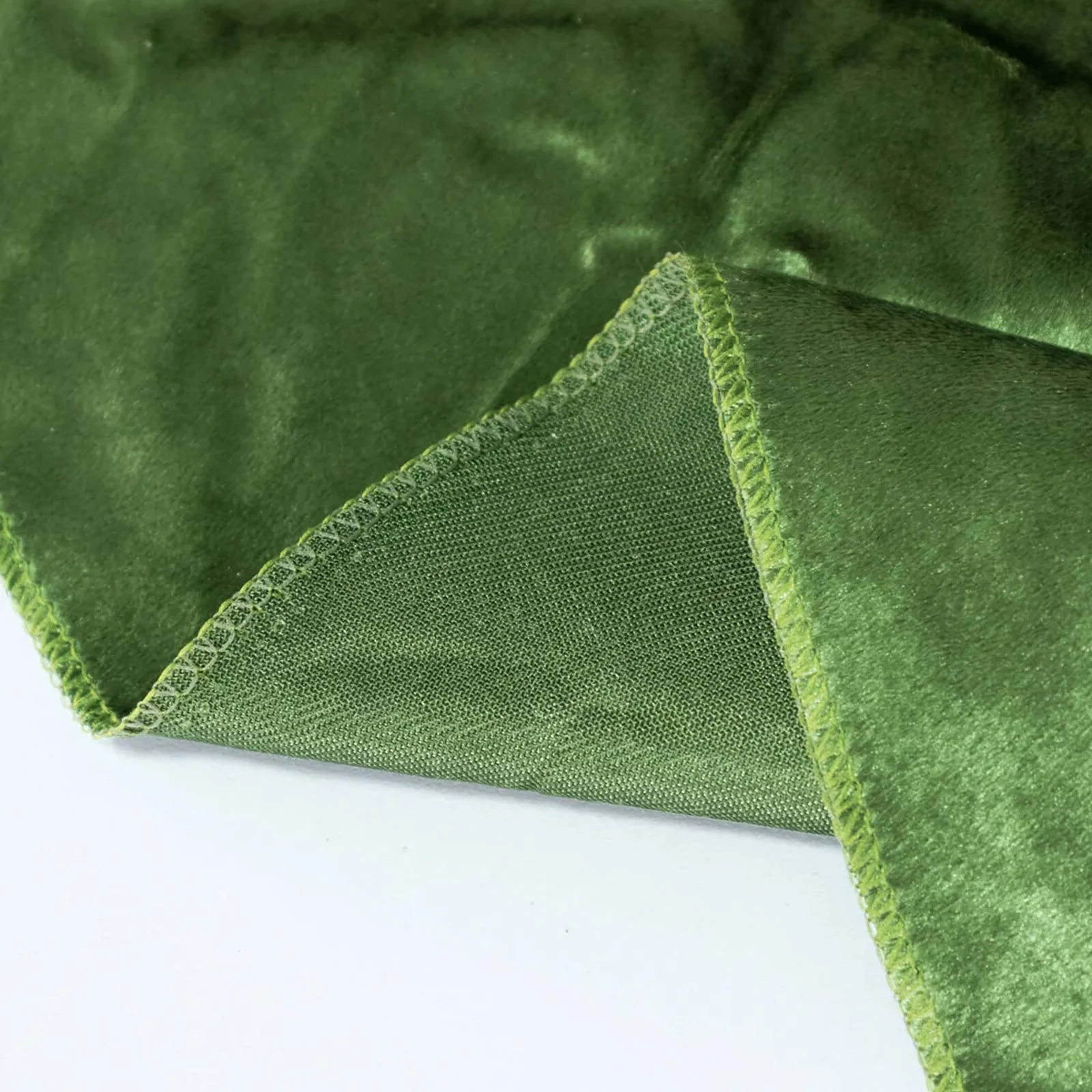 Premium Velvet 132" Round Tablecloth Olive Green - Reusable & Soft Table Cover - Image 6