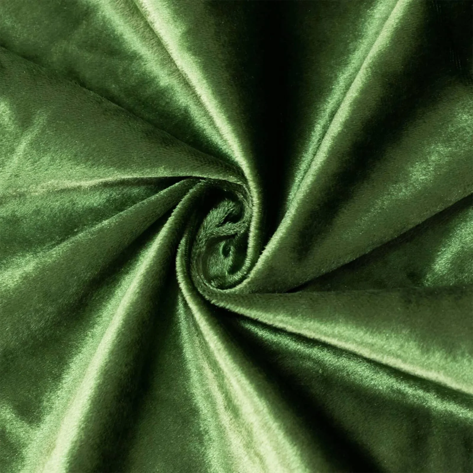 Premium Velvet 132" Round Tablecloth Olive Green - Reusable & Soft Table Cover - Image 8