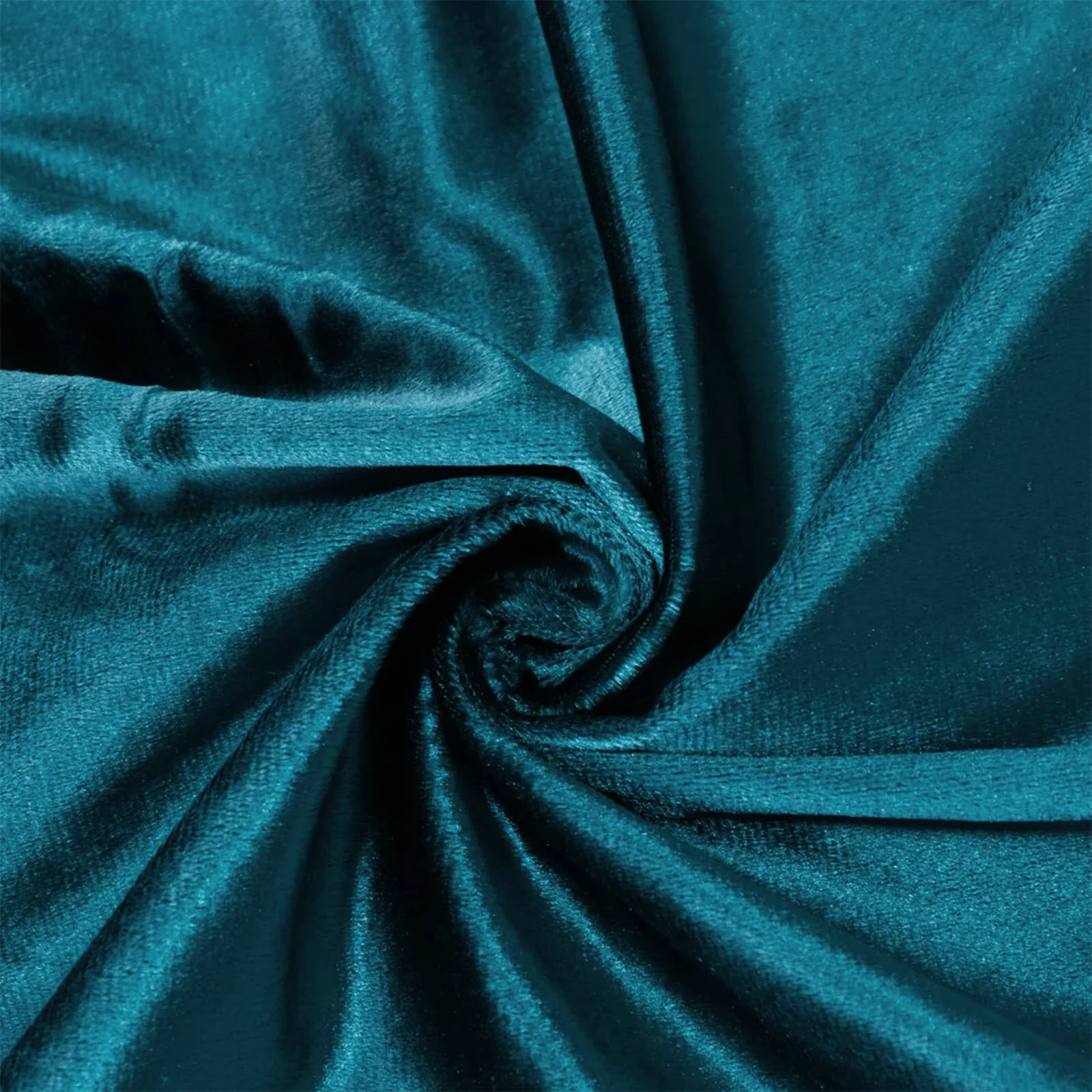 Premium Velvet 132" Round Tablecloth Peacock Teal - Reusable & Soft Table Cover - Image 8