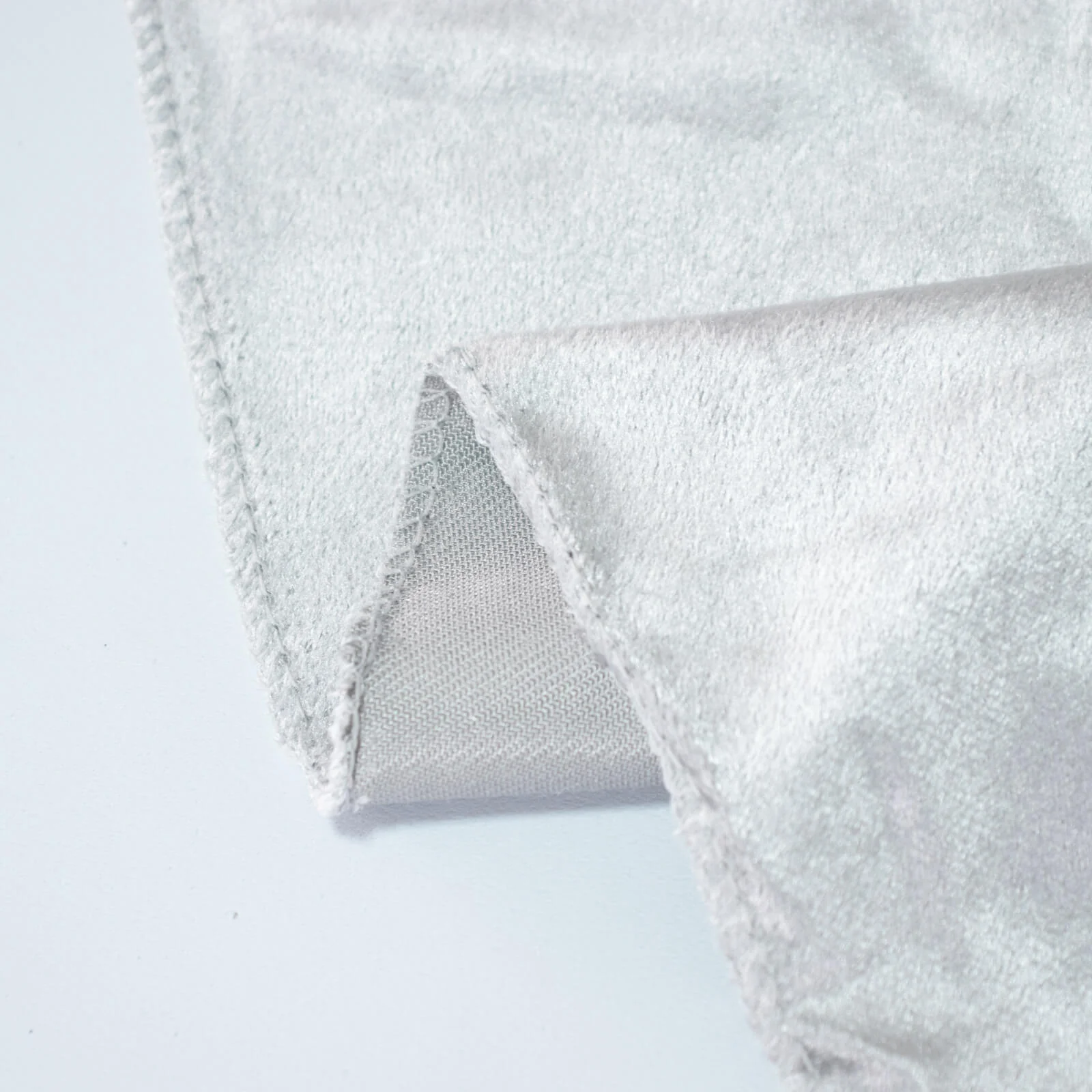 Premium Velvet 132" Round Tablecloth Silver - Reusable & Soft Table Cover - Image 6
