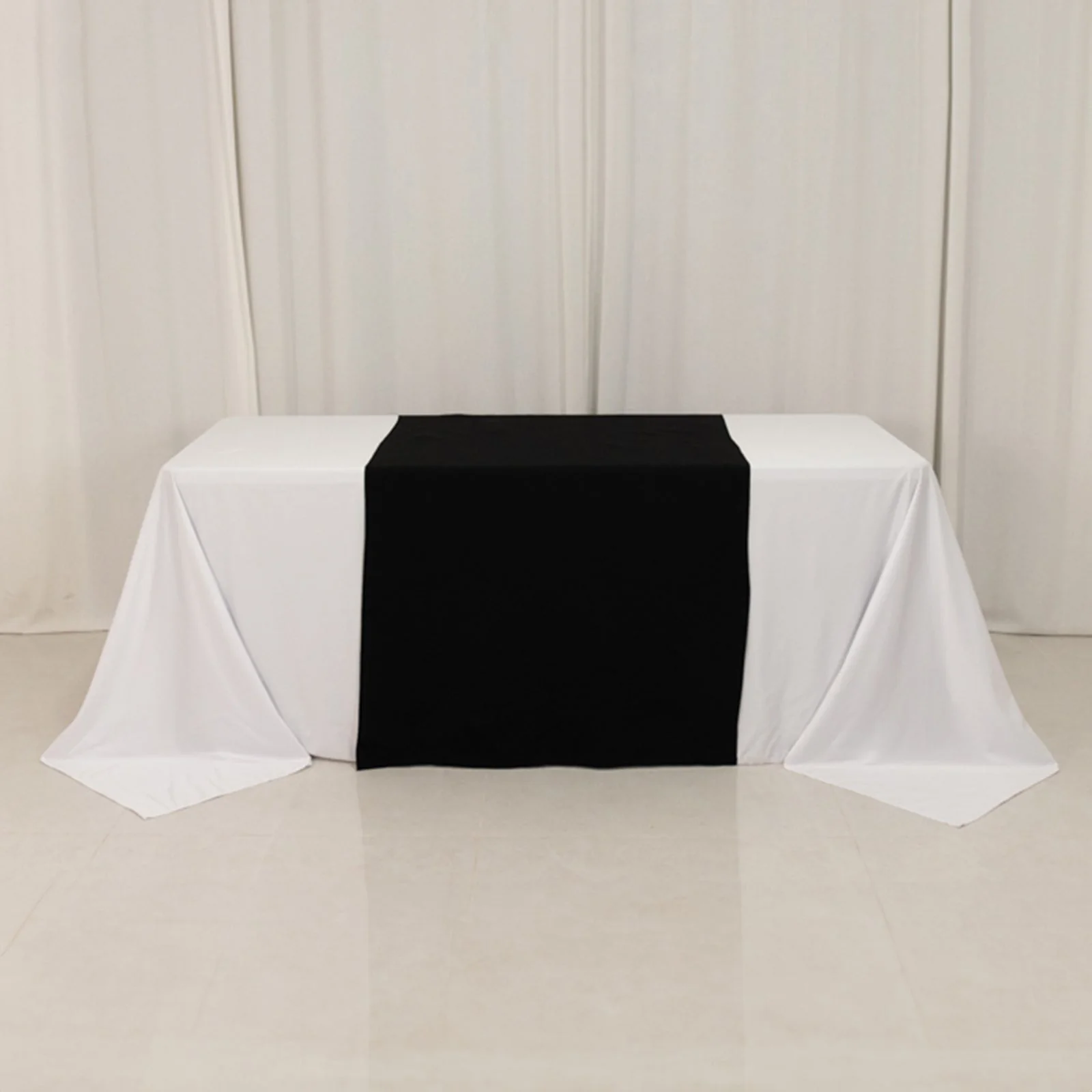 Wide Premium Polyester 36"x72" Table Runner Black - Sublimation Printable Banner - Image 3