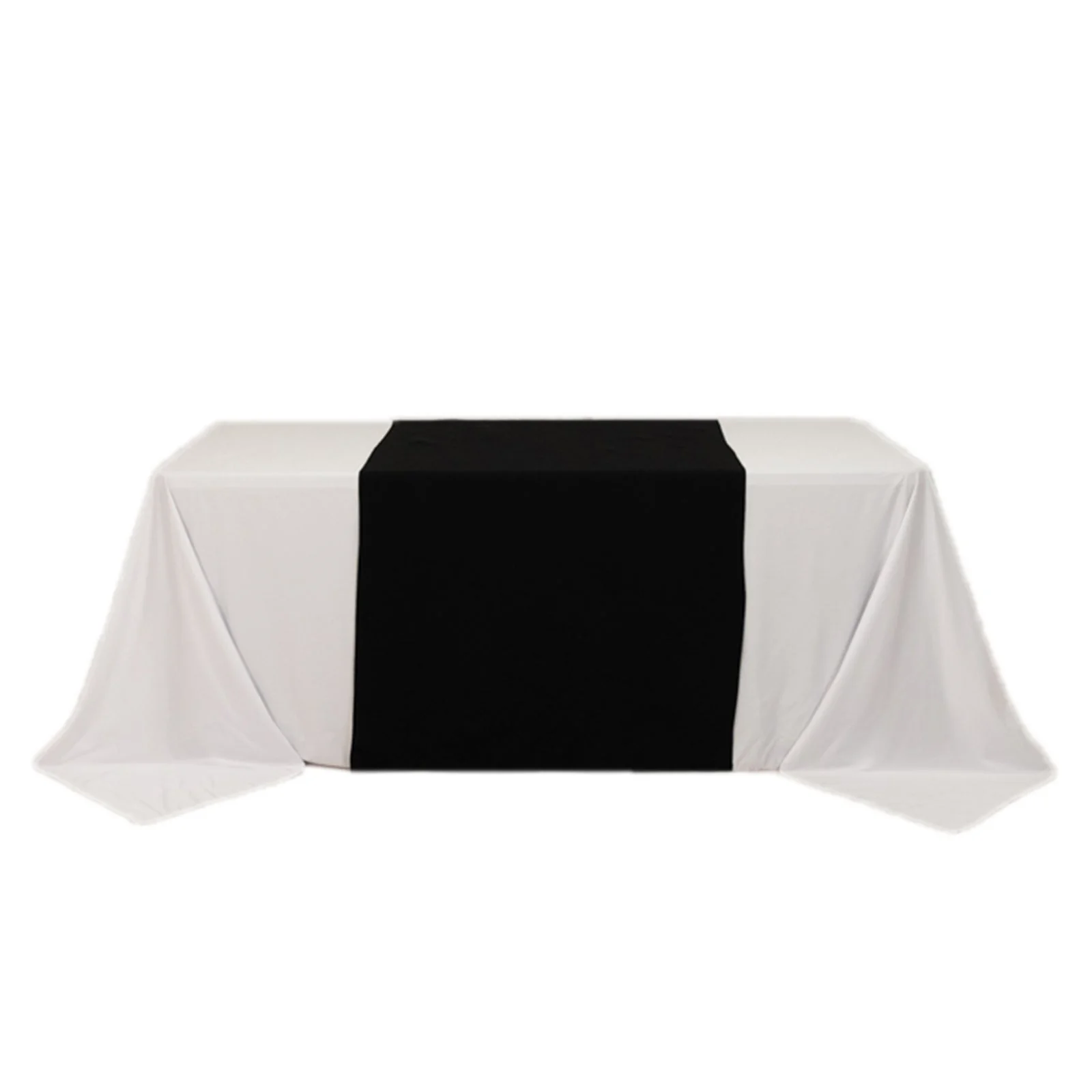 Wide Premium Polyester 36"x72" Table Runner Black - Sublimation Printable Banner - Image 6